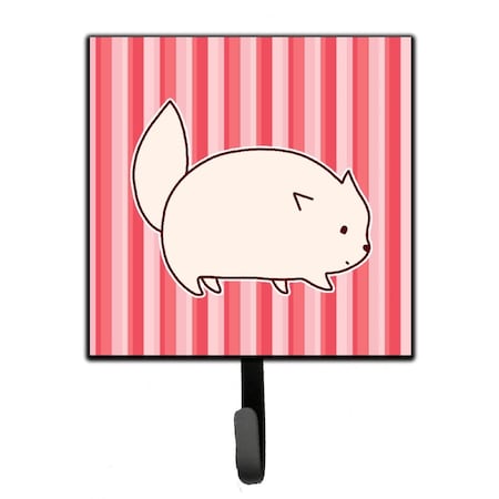 Jensendistributionservices Cat Pink Stripes Leash or Key Holder MI1714015